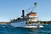 Nostalgie Zug Dampfschiff Nostalgieschiff Schweden