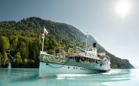 Schweiz Berner Oberland Dampfschiff Zentralschweiz