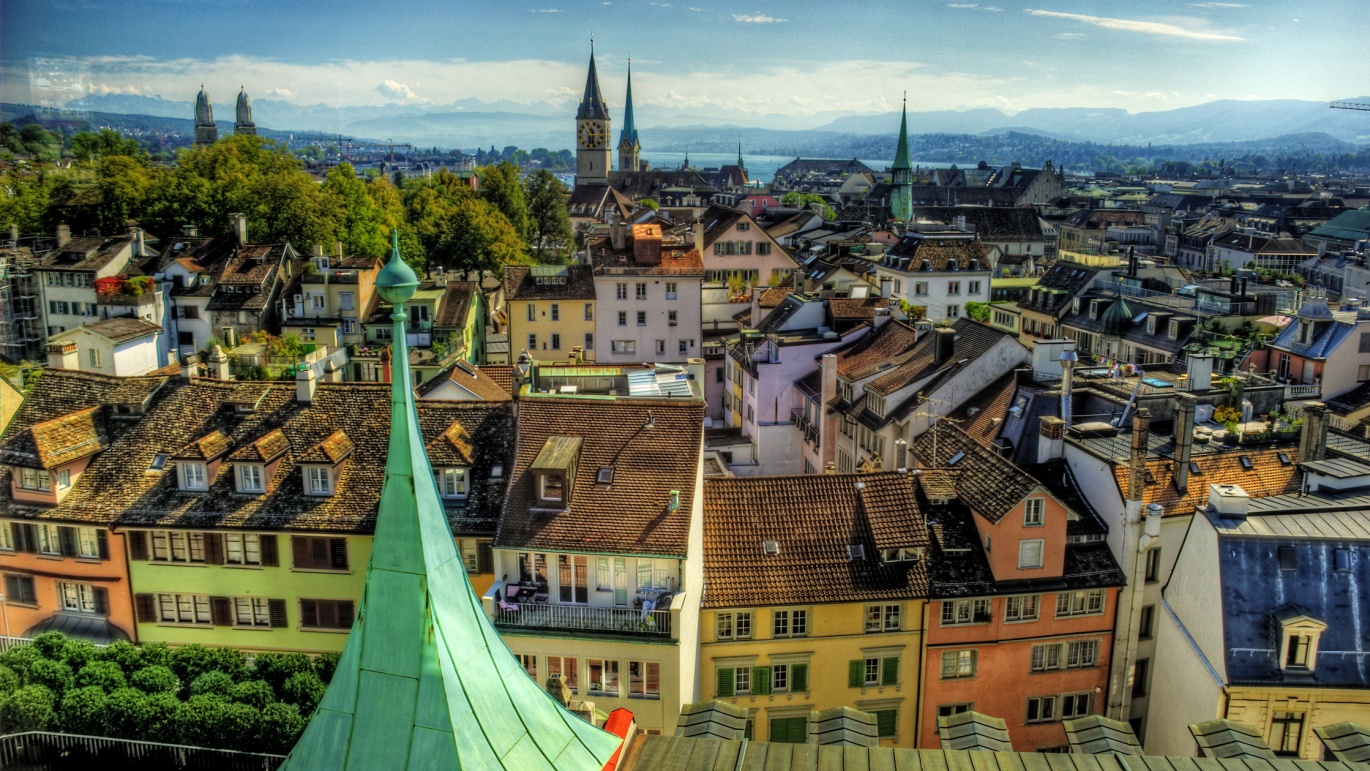 Über den Dächern Schweiz Zürich