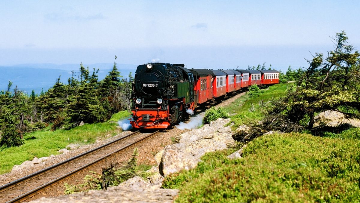 Harz Brocken Dampflokomotive Dampfeisenbahn