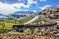 Dampfzug Schottland Dampflokomotive England Eisenbahn Nostalgie