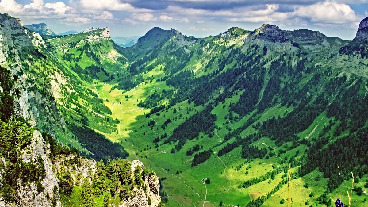 Schweiz Autofreie Orte Berge Alpen