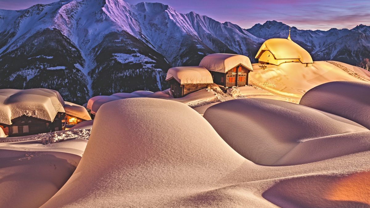 Schweiz Wintertraum Winterlandschaft Berge Schnee Silvester