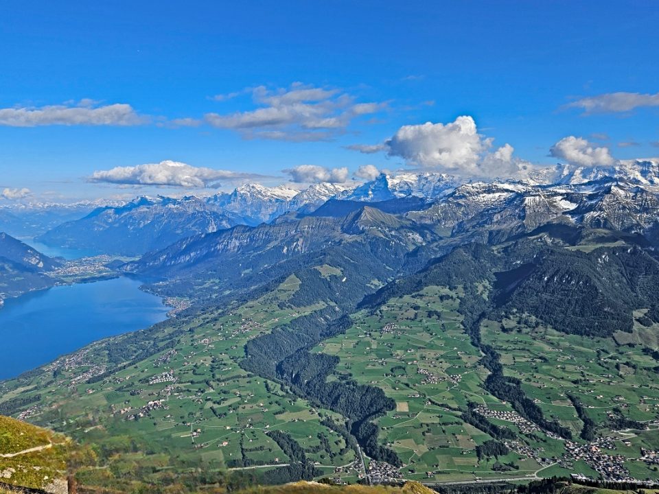 Eiger Mönch Jungfrau Thunersee Berner Oberland Schweiz