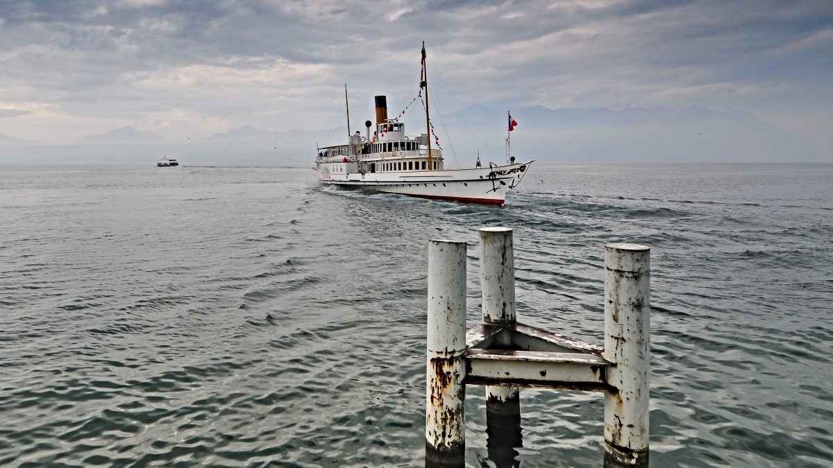 Montreux Genf, Belle Epoque DAmpfschiff Genfer See