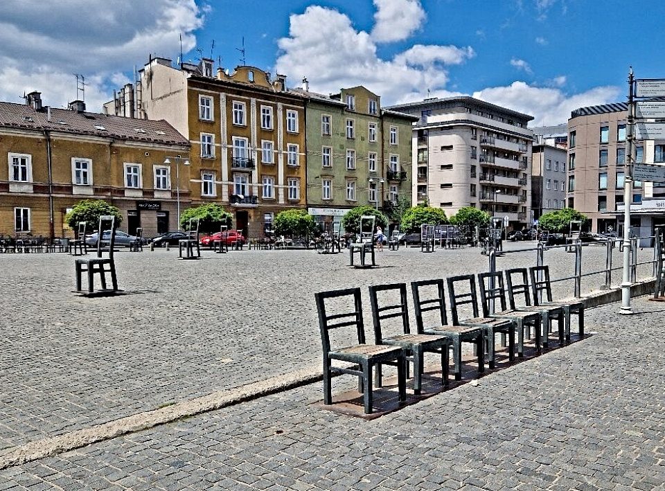 Krakau, Heldenplatz, Polen, Plac-Bohaterow, Mahnmal, Juden Ghetto, Nazis-REgierung