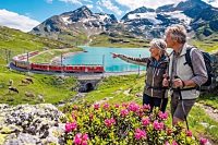 Bernina Express Schweiz Lago Bianco Bernina Ospizio Bernina Pass